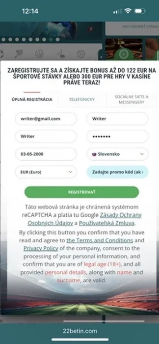 Odošlite formulár