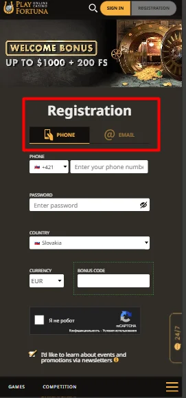 Registrácia